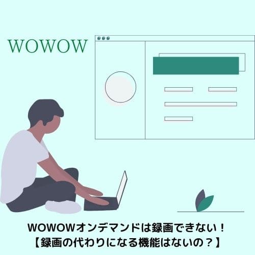 Wowowオンデマンドは録画できない 録画の代わりになる機能はないの